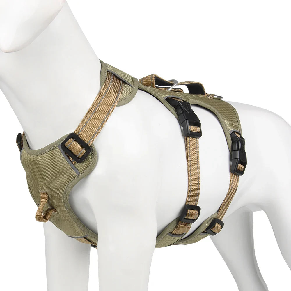 Reflective Anti-Pull Dog Harness GripGuard Comfort
