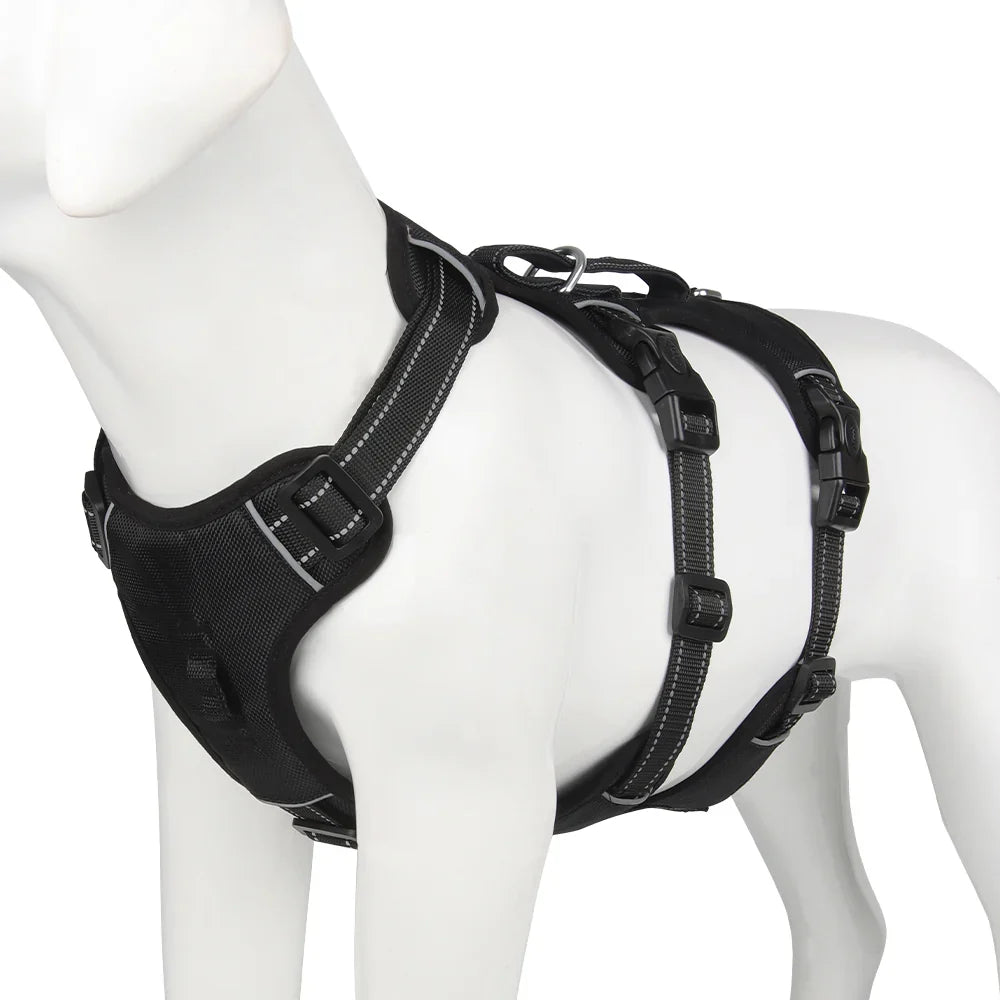 Reflective Anti-Pull Dog Harness GripGuard Comfort