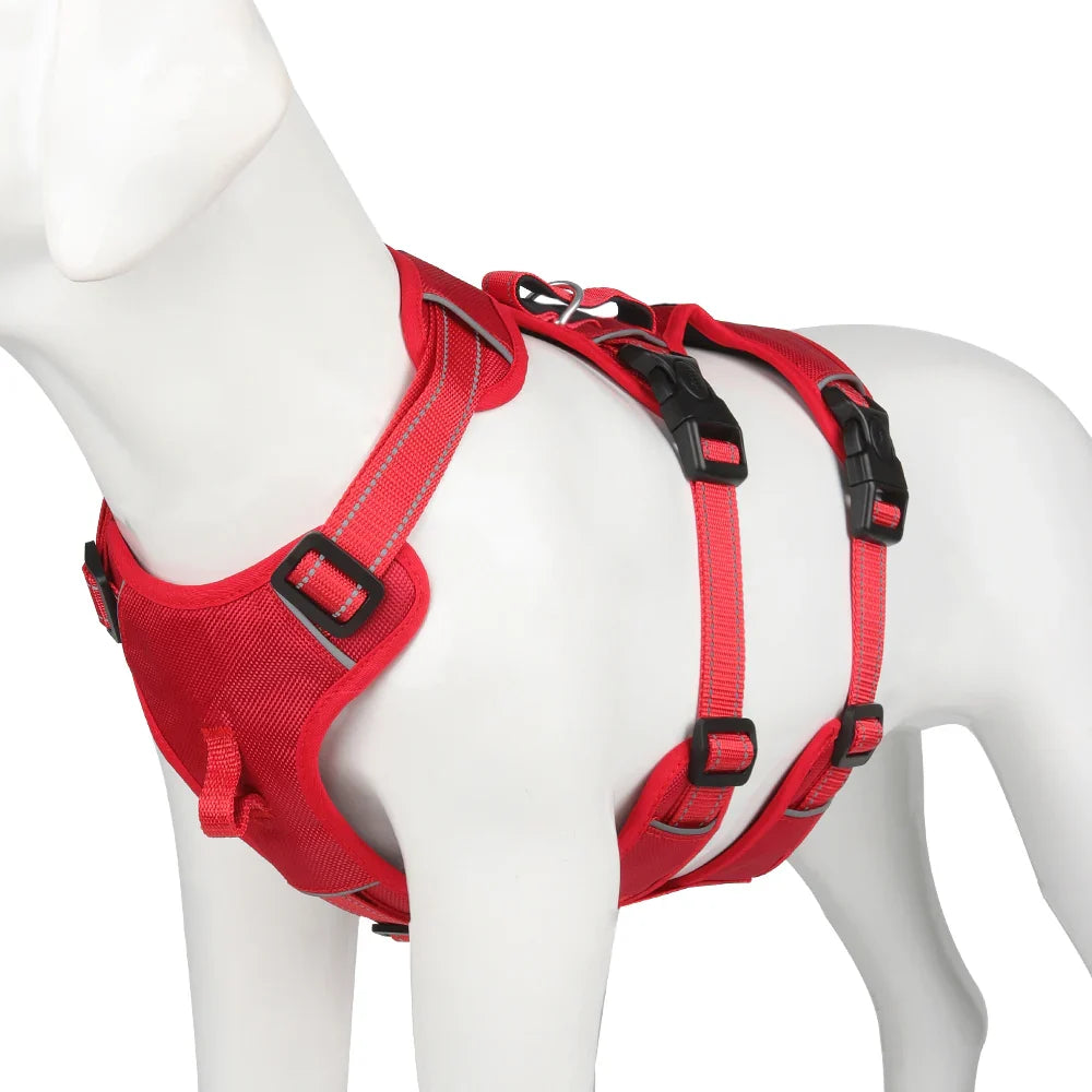 Reflective Anti-Pull Dog Harness GripGuard Comfort