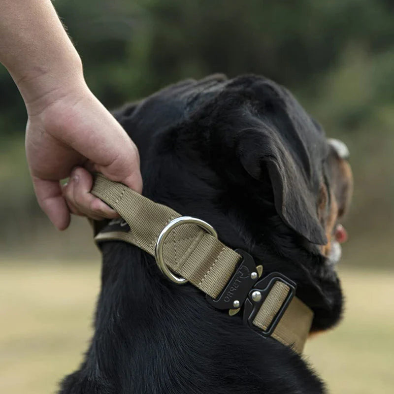 Tactical Dog Collar with Handle - GripMaster