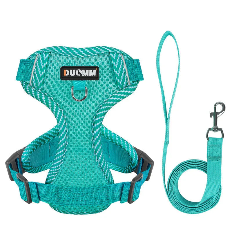 Reflective Dog Harness and Leash Set SafeStep