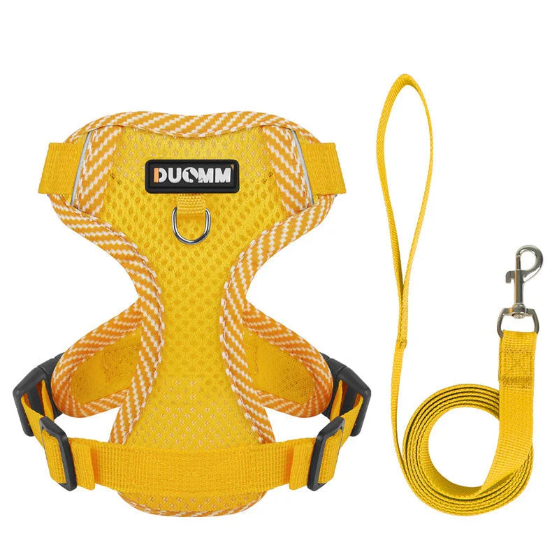 Reflective Dog Harness and Leash Set SafeStep