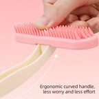 ZooFlex Silicone Pet Grooming Brush – Soft Bristle Heart-Shaped Massage Brush for Dogs & Cats