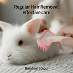ZooFlex Silicone Pet Grooming Brush – Soft Bristle Heart-Shaped Massage Brush for Dogs & Cats