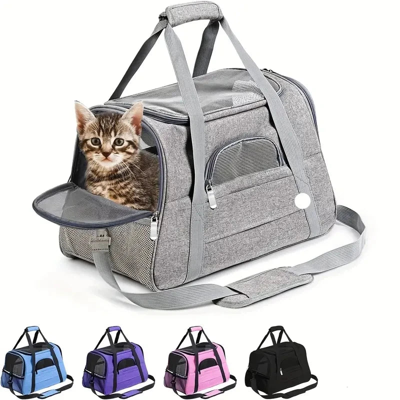 ZooFlex Large Cat Carrier Bag – Soft-Sided Pet Travel Carrier