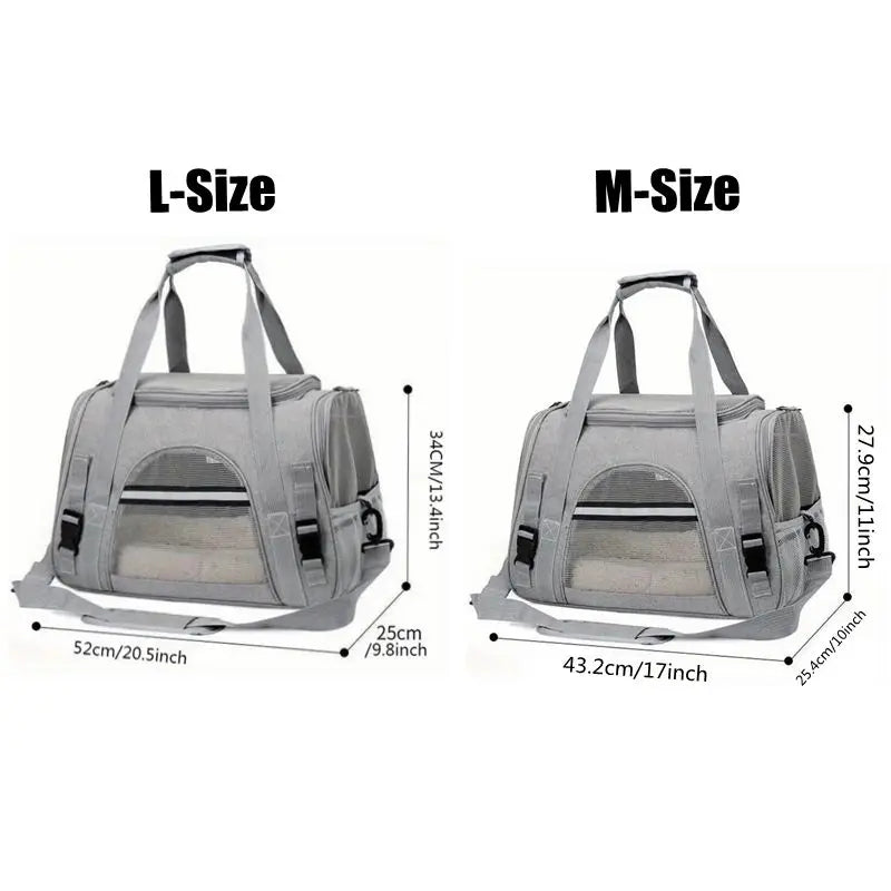 ZooFlex Large Cat Carrier Bag – Soft-Sided Pet Travel Carrier