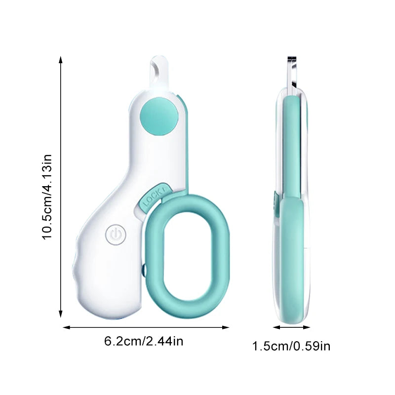 ZooFlex LED Pet Nail Clipper – Professional Cat & Small Dog Nail Trimmer