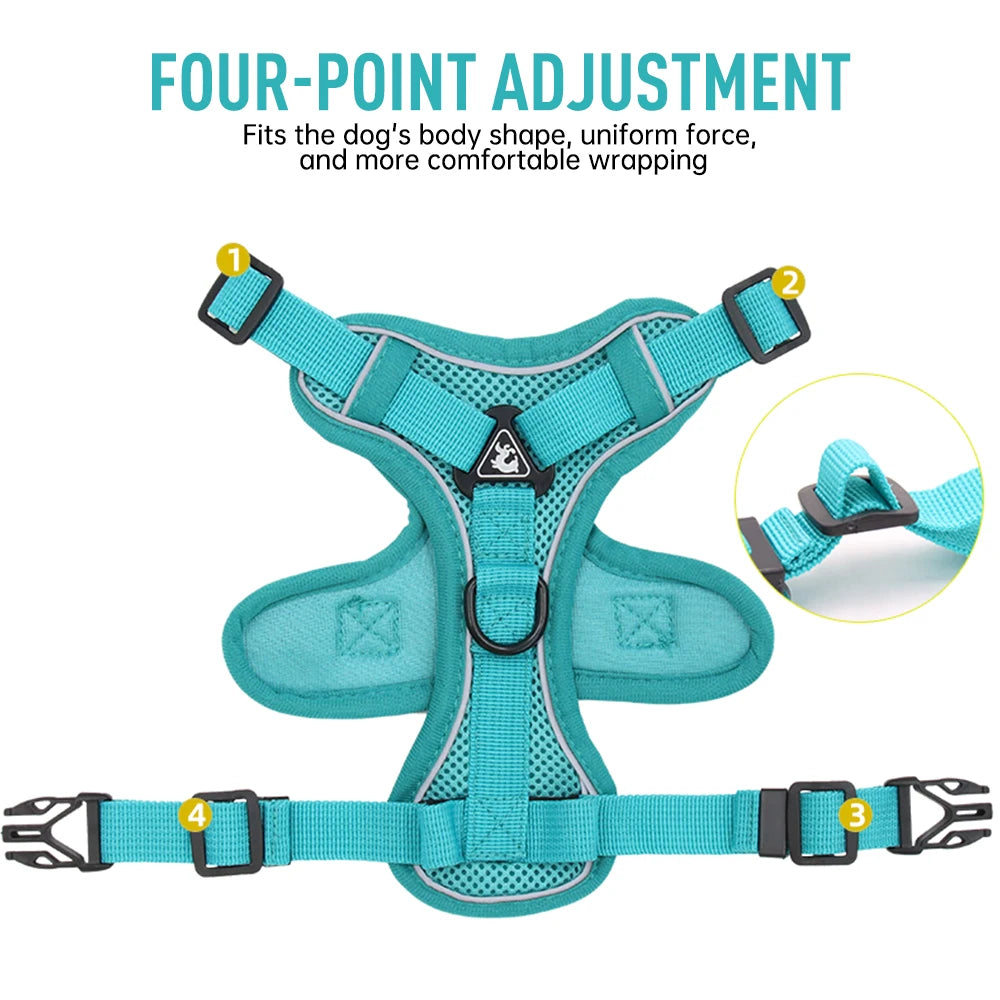ZooFlex Cat Harness & Leash – Reflective Escape-Resistant Vest