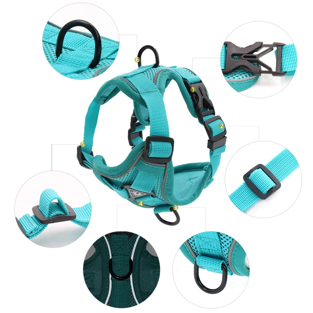 ZooFlex Cat Harness & Leash – Reflective Escape-Resistant Vest