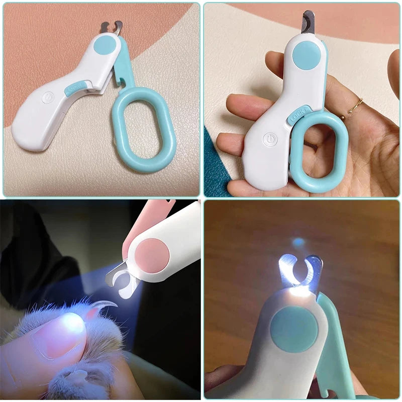 ZooFlex LED Pet Nail Clipper – Professional Cat & Small Dog Nail Trimmer
