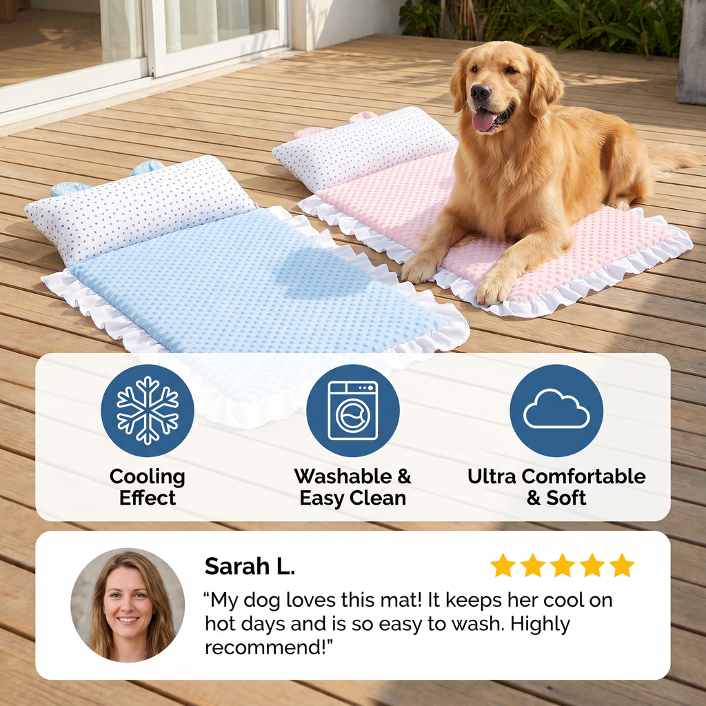 Cooling Dog Bed for Hot Days – Soft, Washable &amp; Comfortable