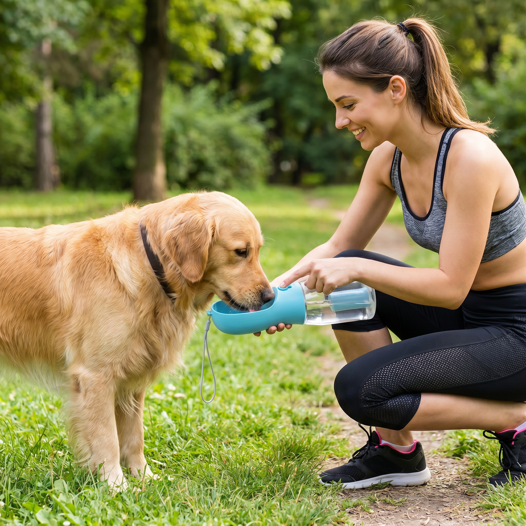 3-in-1 Portable Dog Water Bottle