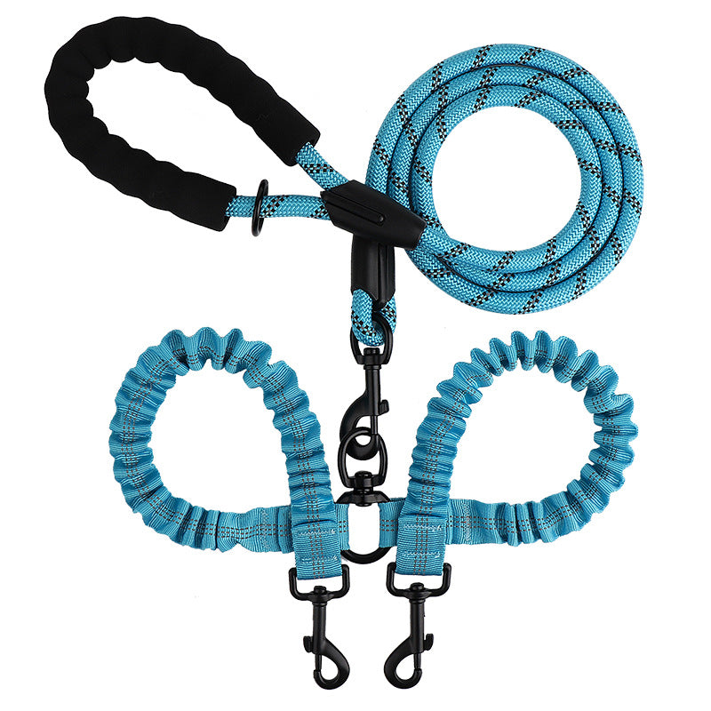 2-in-1 Double Dog Lead with 360 Swivel