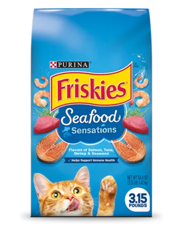 Purina Friskies Seafood Sensations Adult Cat Food 2.5kg
