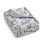 ZooFlex Soft Fluffy Pet Blanket – Warm Cartoon Print Dog & Cat Bed Mat