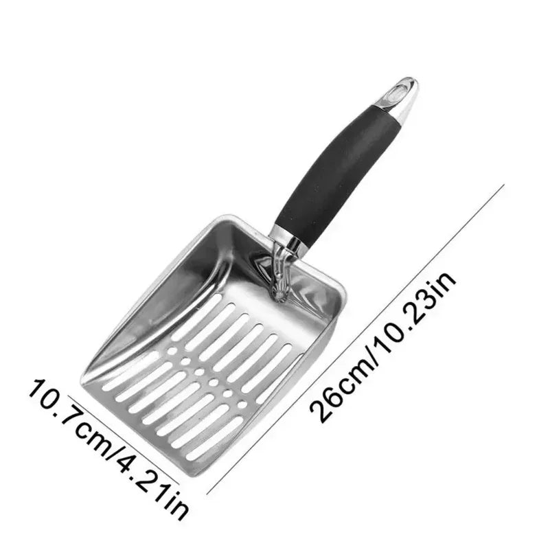 ZooFlex Metal Cat Litter Scoop – Long Handle Cleaning Shovel