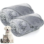 ZooFlex Soft Fluffy Pet Blanket – Warm Cartoon Print Dog & Cat Bed Mat