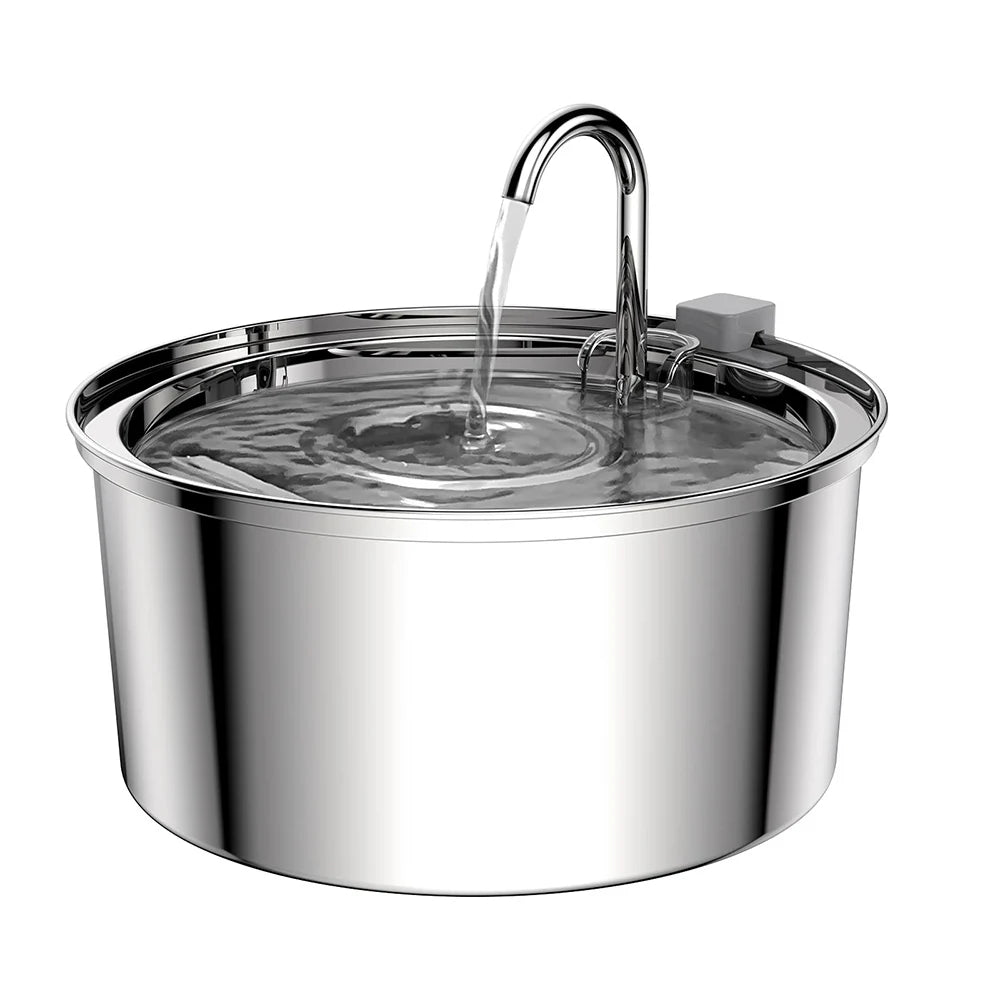 ZooFlex Large Dog Water Fountain – Ultra-Quiet Stainless Steel Pet Water Dispenser