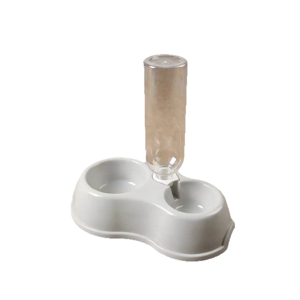 ZooFlex Double Pet Feeding Bowl – Automatic Water Dispenser for Dogs & Cats