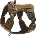 ZooFlex Tactical Dog Harness, Collar & Leash Set with MOLLE Pouches for Medium & Large Dogs