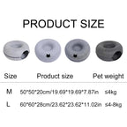ZooFlex Interactive Cat Tunnel Bed – Felt Donut Cave & Scratcher