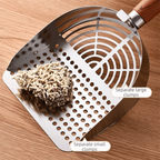 ZooFlex Stainless Steel Cat Litter Scoop – Deep Mesh Sifter