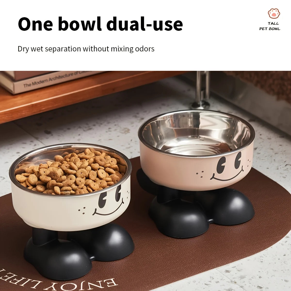 Zooflex DineEase – Elevated Stainless Steel Pet Bowl