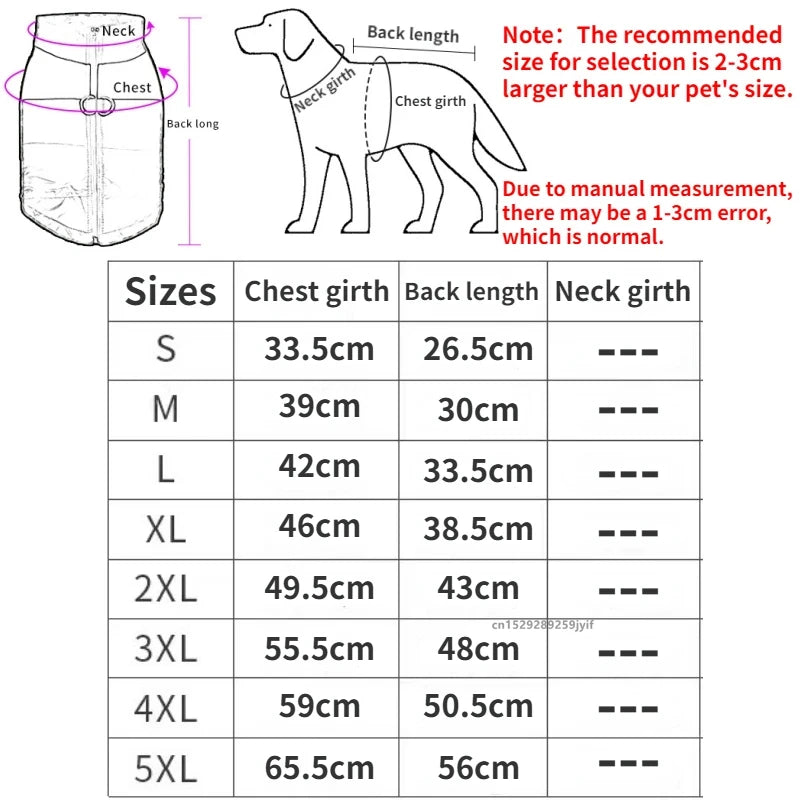 ZooFlex Waterproof Dog Winter Coat – Warm Padded Zipper Vest for Small & Large Dogs
