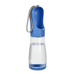 ZooFlex 2-in-1 Dog Water Bottle with Food Container – Portable Pet Travel Dispenser