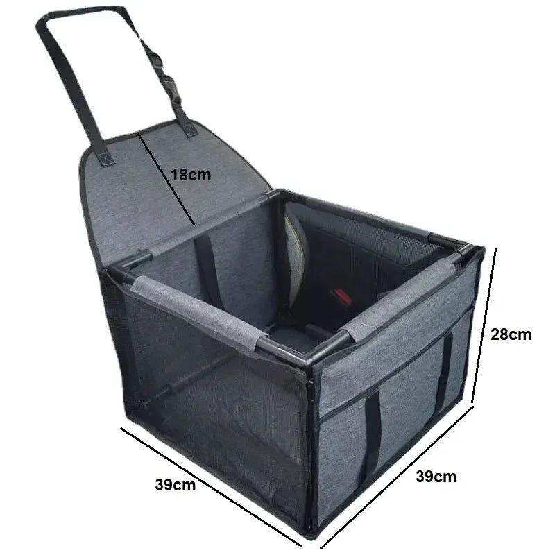 ZooFlex Waterproof Dog Car Seat – Pet Travel Basket & Carrier