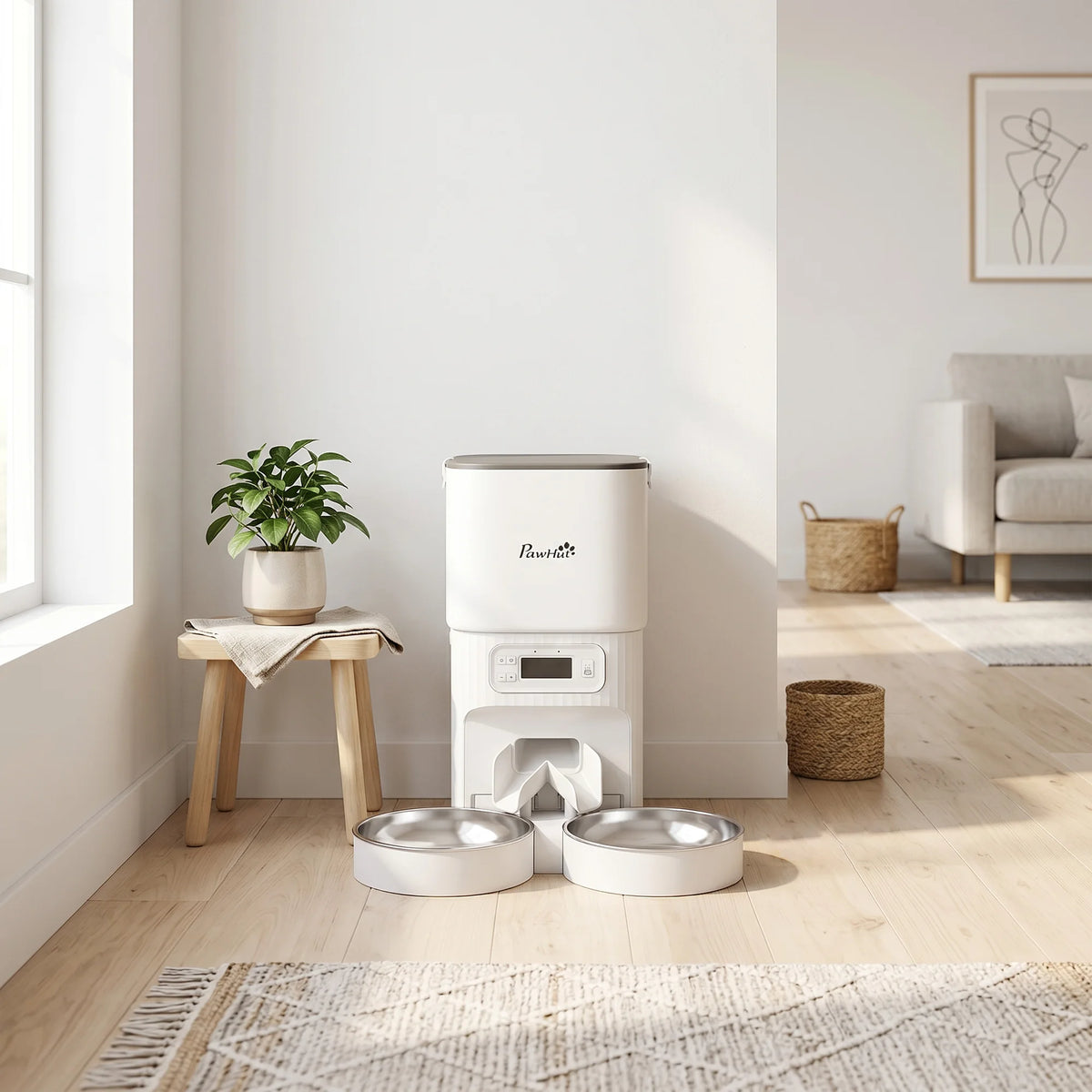 ZooFlex 4L Automatic Cat & Dog Feeder – Timed Food Dispenser with Portion Control