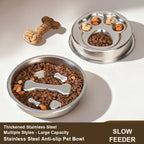 Zooflex SlowDine – Stainless Steel Slow Feeder Bowl