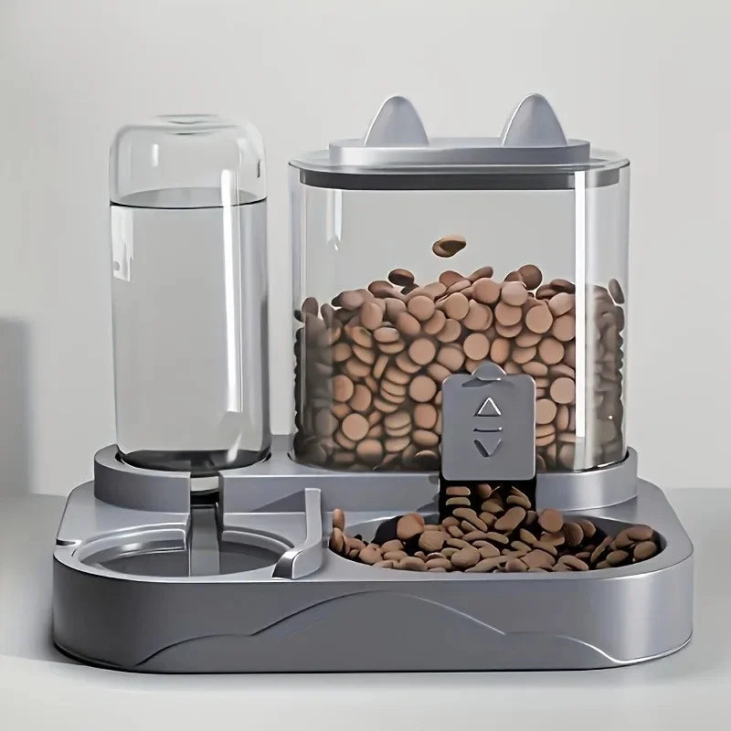 ZooFlex 2-in-1 Automatic Cat Feeder & Water Dispenser – No Battery