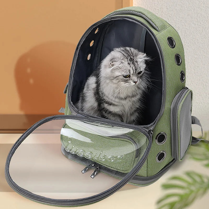 ZooFlex Transparent Cat Backpack – Breathable Pet Travel Carrier