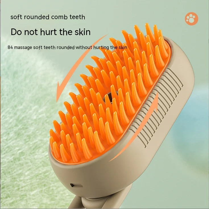 ZooFlex Electric Spray Pet Grooming Brush – Cat & Dog Hair Removal Massage Comb