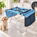 ZooFlex Foldable Pet Grooming Hammock Stand – Mesh Bathing & Drying Table for Dogs & Cats