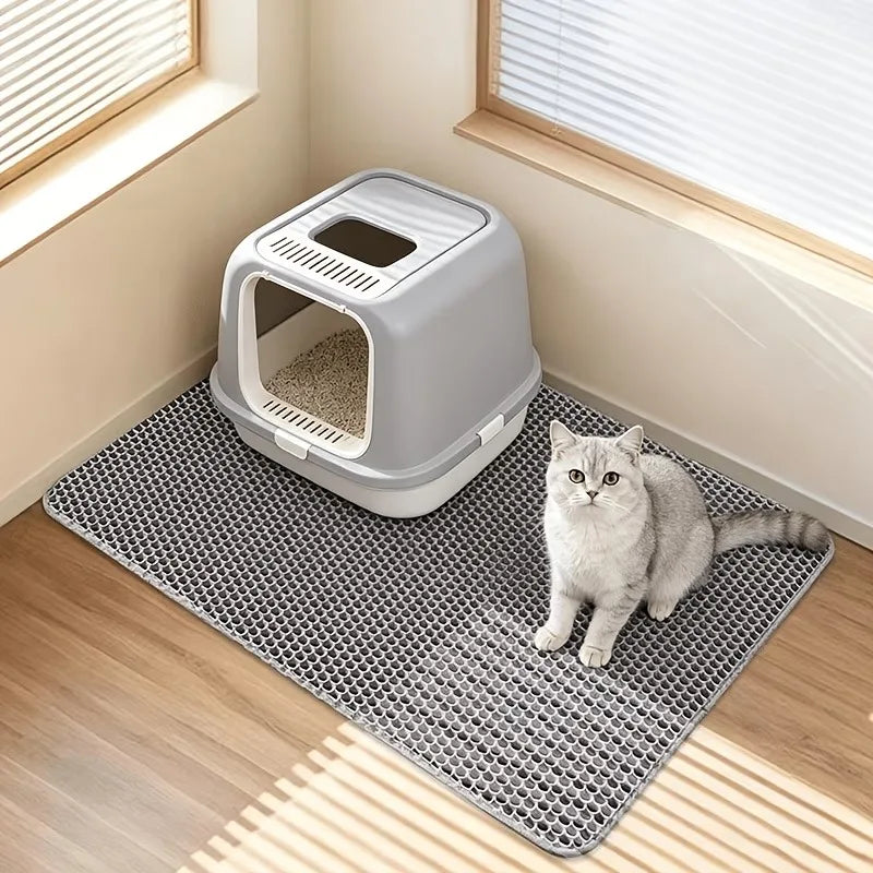 ZooFlex Double-Layer Cat Litter Mat – Waterproof & Non-Slip