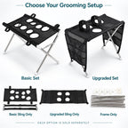 ZooFlex Pet Grooming Hammock & Foldable Stand – Cat & Dog Nail Trimming Kit