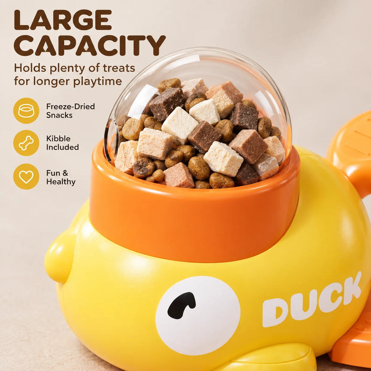 Zooflex DuckyTreat – Interactive Pet Treat Dispenser