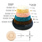 ZooFlex Round Plush Dog & Cat Bed – Super Soft Warm Pet Bed (40–90cm)
