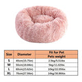 ZooFlex Washable Donut Dog & Cat Bed – Soft Warm Faux Fur Round Pet Bed