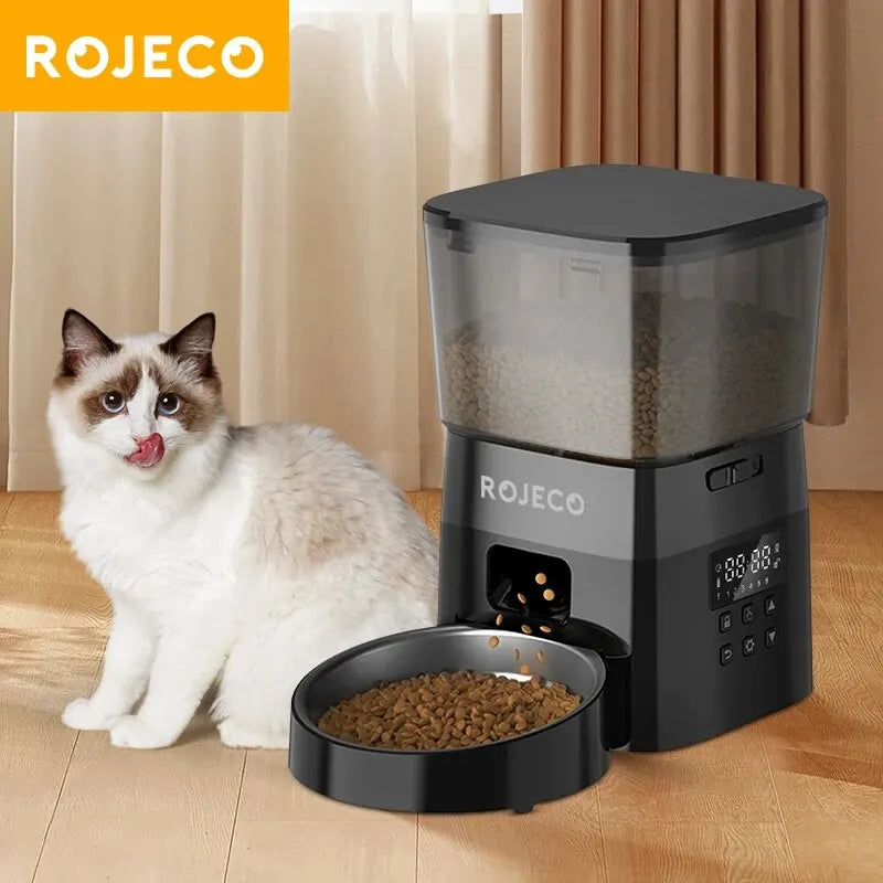 ZooFlex Automatic Cat & Dog Feeder – Programmable Dry Food Dispenser with Portion Control