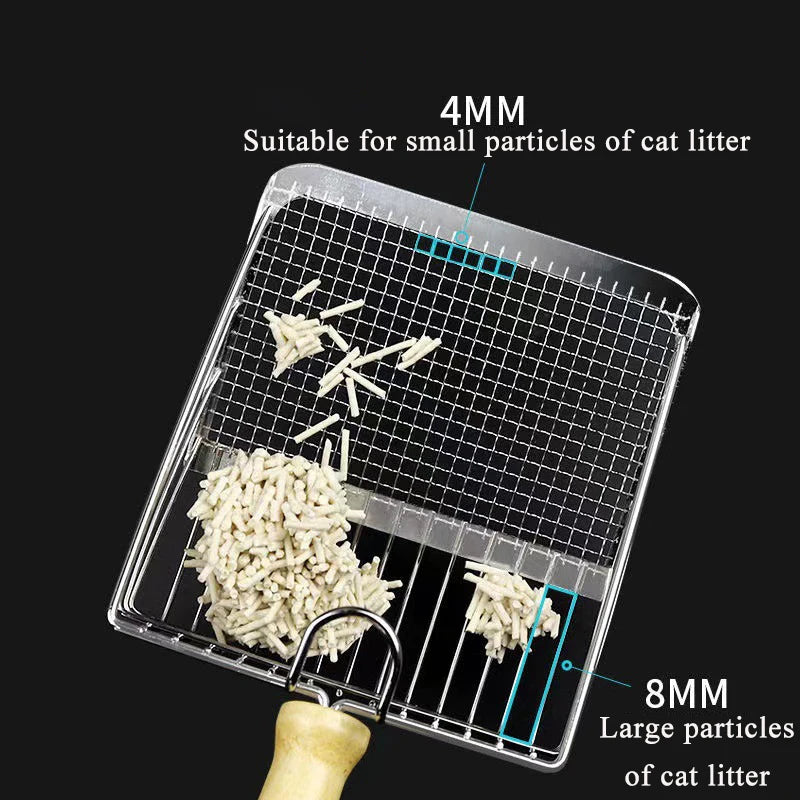 ZooFlex 2-in-1 Cat Litter Scoop – Stainless Steel Sifter