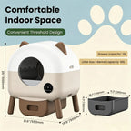 ZooFlex 76L Automatic Cat Litter Box – Smart WiFi Cleaning