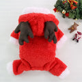 ZooFlex Christmas Dog Hoodie – Warm Santa & Elk Winter Coat for Small & Medium Dogs