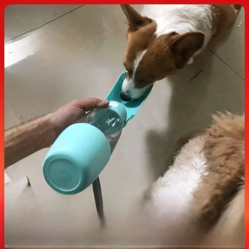 ZooFlex Portable Foldable Dog Water Bottle with Drinking Cup for Dogs & Cats
