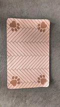 ZooFlex Waterproof Cat Face Feeding Mat – Non-Slip Pet Food Bowl Placemat