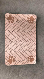 ZooFlex Waterproof Cat Face Feeding Mat – Non-Slip Pet Food Bowl Placemat