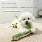 Zooflex SlinkySnake – Interactive Plush Pet Toy