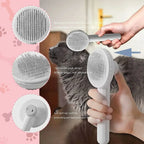 ZooFlex Cat Grooming Brush – Pet Hair Removal & Gentle Deshedding Comb for Dogs & Cats